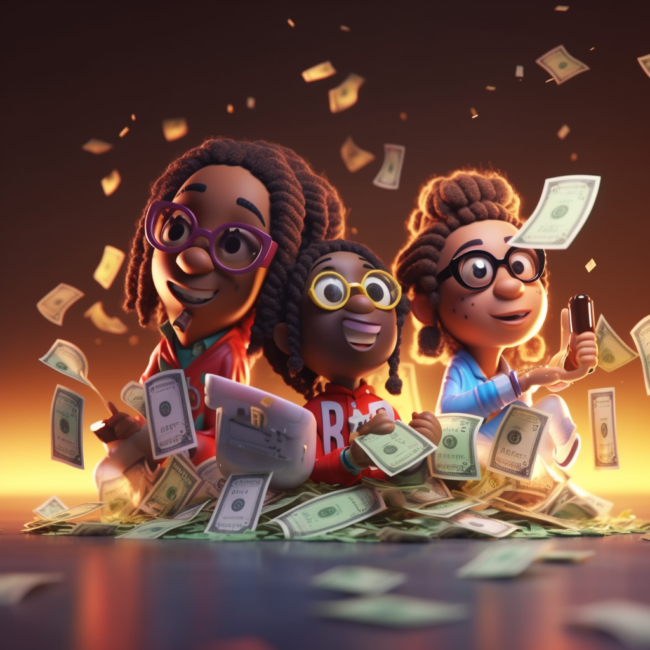 RajaTheTiger.eth_Migos_tripping_over_money_dramatic_3d_cartoon__9ebc1892-5390-47dc-85e1-6a1eb5d2c462